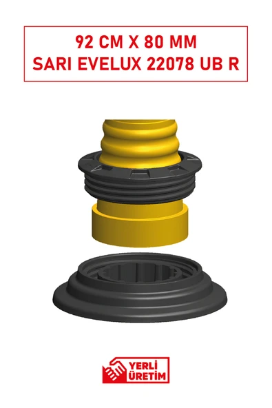 Evelux 22078 UB R TPU Demonte Esnek Delinatör 92 cm x 80 mm | Esnekliğe Sahip Reflektörlü Trafik Ürünü - Resim 3