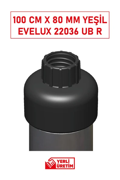 Evelux 22036 UB R TPU-TPE S Şerit Ayırıcı Esnek Delinatör (100 cm x 80 mm) Yeşil - Resim 3