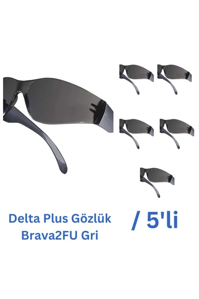 Delta Plus Gözlük Brava2FU Gri- 5 Adet ürün görseli 1
