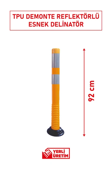 Evelux 22078 UB R TPU Demonte Esnek Delinatör 92 cm x 80 mm | Esnekliğe Sahip Reflektörlü Trafik Ürünü - Resim 2