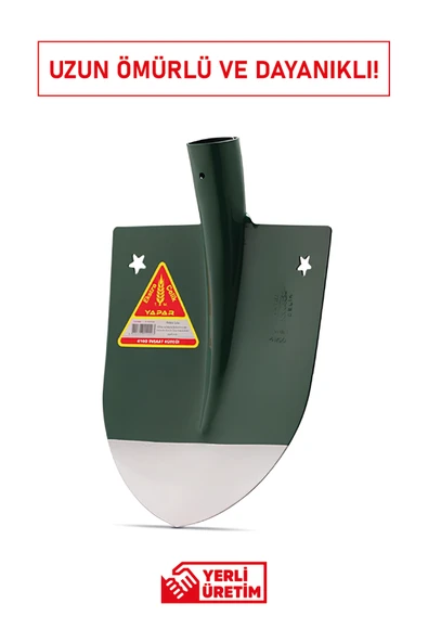 YAPARLAR 4160 İnşaat Küreği | 255x280 mm, Mavi Renk, Sapsız, 1.5 mm Kalın Çelik Gövde ürün görseli 1