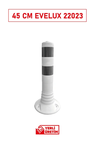 Evelux 22023 TPE S Şerit Ayırıcı Esnek Delinatör 45 cm | Kompakt Boyutlu Trafik Yönlendirme Butonu - Resim 2