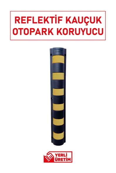 Evelux 12295 UB R Otopark Kolon Köşe Koruyucu | Reflektif Kauçuk Koruma Bandı - Resim 2