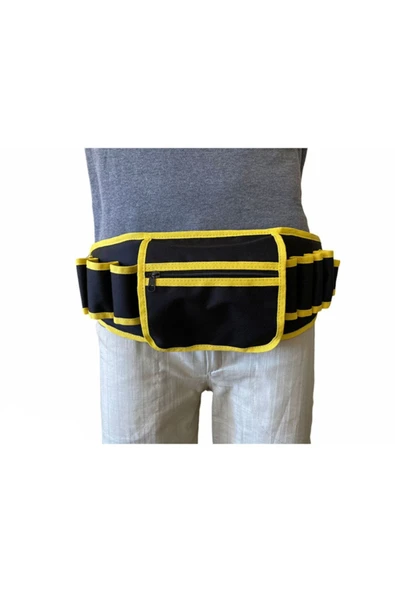 Hunsafety bel tipi Alet Çantası-çok Fonksiyonlu 9 Cepli Ayarlanabilir Kemerli Elektrikçi Bel Alet Çantası ürün görseli 1