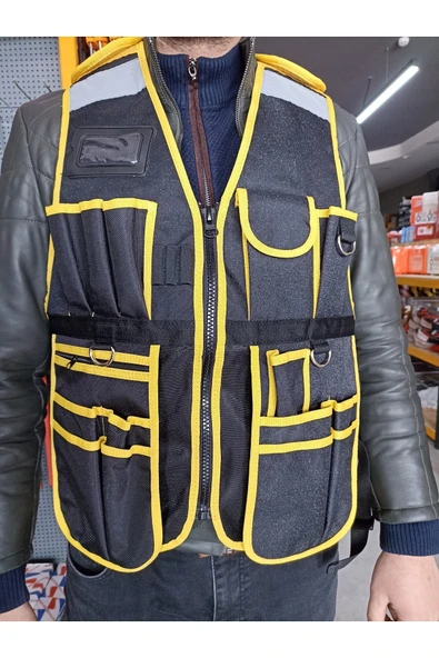 Hunsafety Alet Yeleği 19 Ayrı Bölme - Resim 3