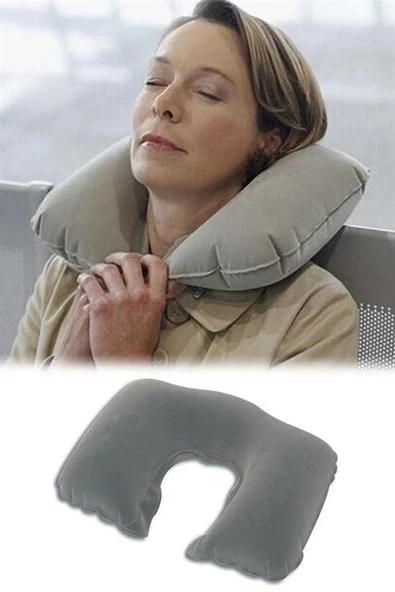 BUFFER® Seyahat Yolculuk Uyku Boyun Yastığı Ergonomik Ortopedik Yastık - 7