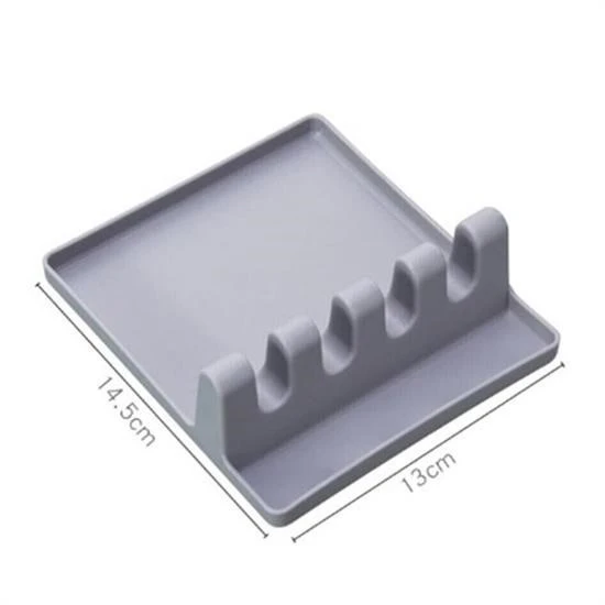 BUFFER® Tencere Kapak Tutuculu Kaşıklıklı Tencere Kapak Standı Pratik Kaşık Kepçe Altlık Düzenleyici - 8