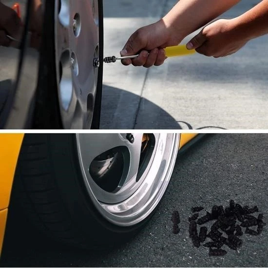 BUFFER® 10 Adet Çok Amaçlı Kolay Kullanılabilir Araba Lastiği Tamir Kauçuğu - 7