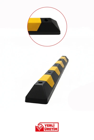 Evelux 12231 UB Araç Stoperi | Reflektif Kauçuk Otopark Stoperi (10×180 cm) ürün görseli 1