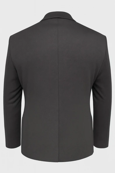 Erkek Siyah Blazer Ceket – İtalyan Kesim, Tek Düğmeli, Tek Yırtmaçlı Şık Klasik Model - Resim 2