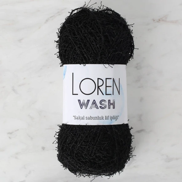 Loren Wash Siyah El Örgü İpi - R004 - 34041 ürün görseli 1