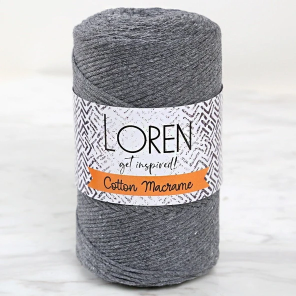 Loren Cotton Macrame Gri - R081 - 34358 ürün görseli 1