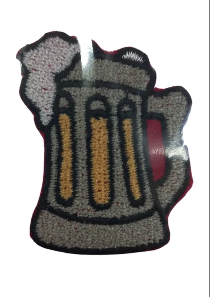 Aplike Ütü İle Yapışan Bira Bardağı Arma 3x3 cm ürün görseli 1