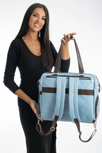 Mommy Bag Anne Bebek Bakım Çantası Mavi̇ - 3