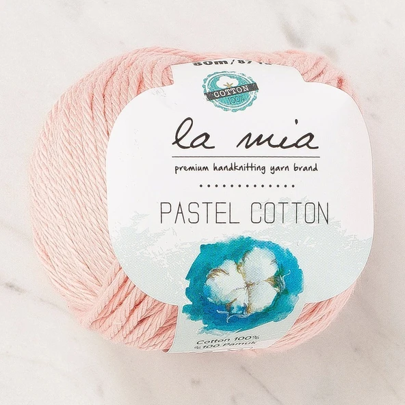 La Mia Pastel Cotton Şeker Pembe El Örgü İpi - L185 - 33952 ürün görseli 1