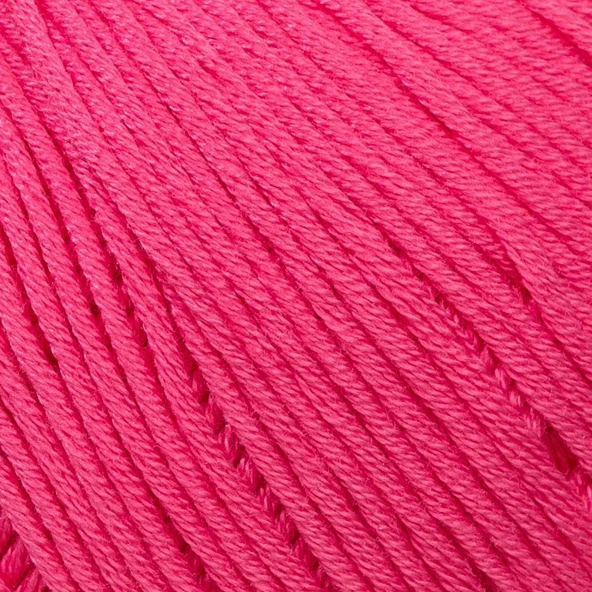La Mia Mercerized Cotton Koyu Pembe El Örgü İpi - 35 - 33595 - Resim 2