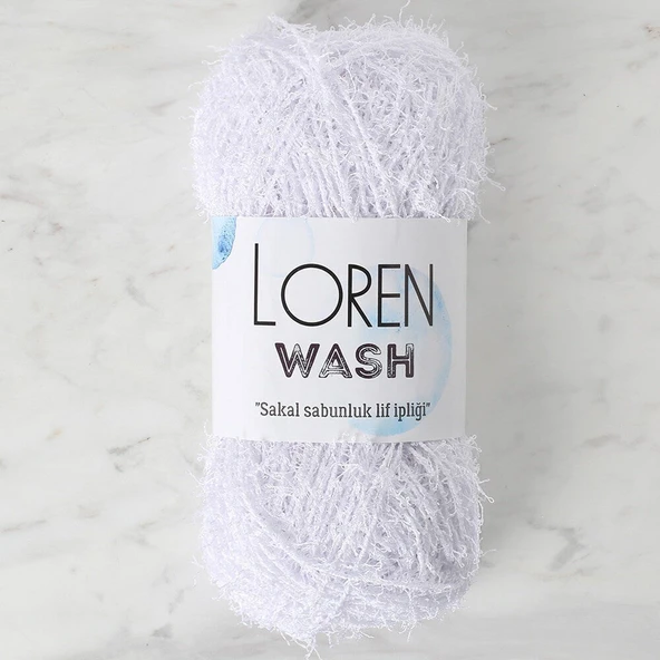 Loren Wash Optik Beyaz El Örgü İpi - R001 - 34262 ürün görseli 1