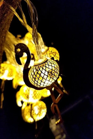 BUFFER® 2 Metre Pilli İnce Tel Led Işık Zinciri Parti Aydınlatma - 4