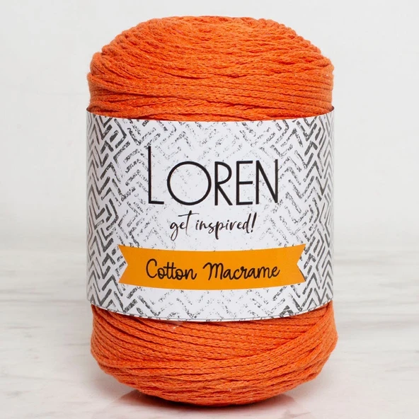 Loren Cotton Macrame Turuncu - R096 - 34370 ürün görseli 1
