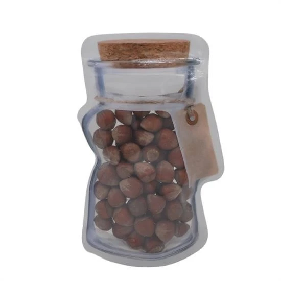 BUFFER® Kavanoz Görünümlü Kilitli Poşet Çıtçıtlı ve Pratik Torba 4 Adet - 4