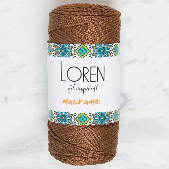 Loren Macrame Kahverengi El Örgü İpi - RM 0200 - 34349 ürün görseli 1