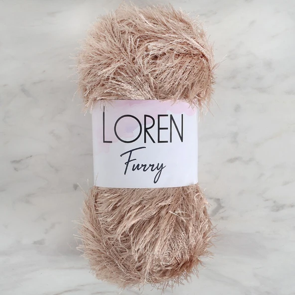 Loren Furry Bej El Örgü İpi - RF053 - 34060 ürün görseli 1