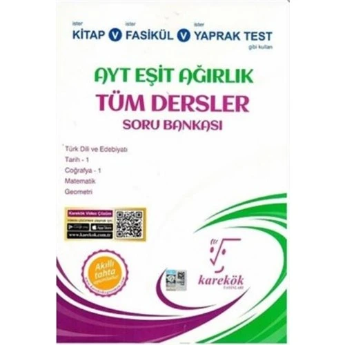 AYT Eşit Ağırlık Tüm Dersler Soru Bankası ürün görseli