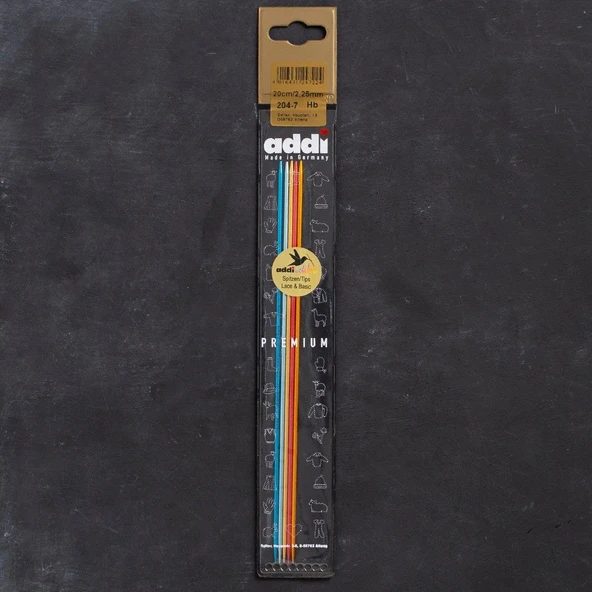 Addi Colibri 2,25mm 20cm Renkli Çorap Şişi - 204-7