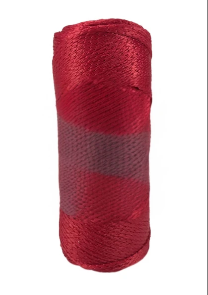 Makrome İpi 3mm Polyester Vişne ürün görseli 1