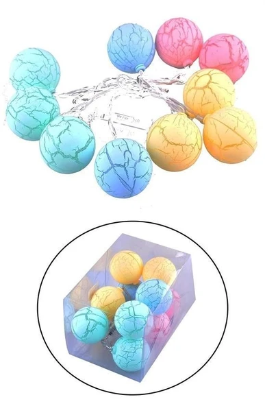 BUFFER® Dekoratif Minik 10 Toplu Ledli Dekoratif Dolama Renkli Led - 4