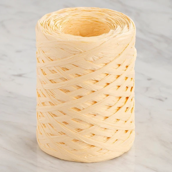 Loren Natural Raffia 90 gr Sarı Kağıt İp - 4 ürün görseli 1
