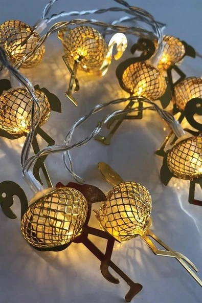 BUFFER® 2 Metre Pilli İnce Tel Led Işık Zinciri Parti Aydınlatma - 5