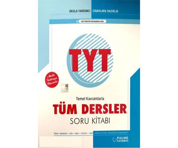 Palme TYT Temel Kavramlarla Tüm Dersler Soru Bankası ürün görseli