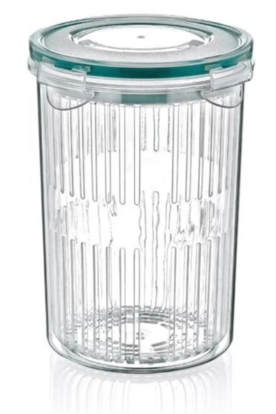 BUFFER® Zeytin Turşu Sebze Yıkama Kutusu Klipsli Kapaklı Saklama Kabı - 6