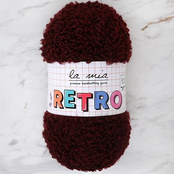 La Mia RETRO Koyu Kahverengi El Örgü İpi - LM3201 ürün görseli 1