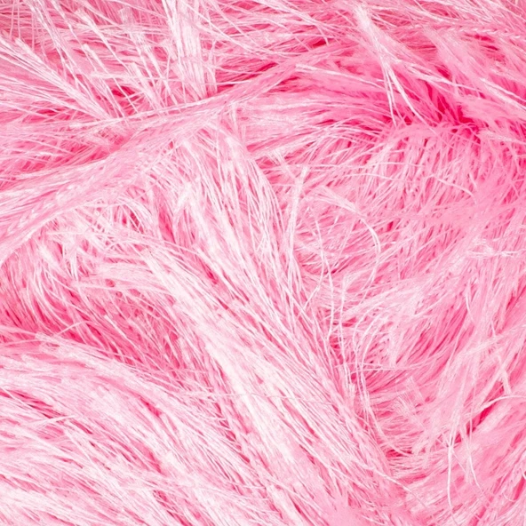 Loren Furry Pembe El Örgü İpi - RF014 - 34049 - Resim 2