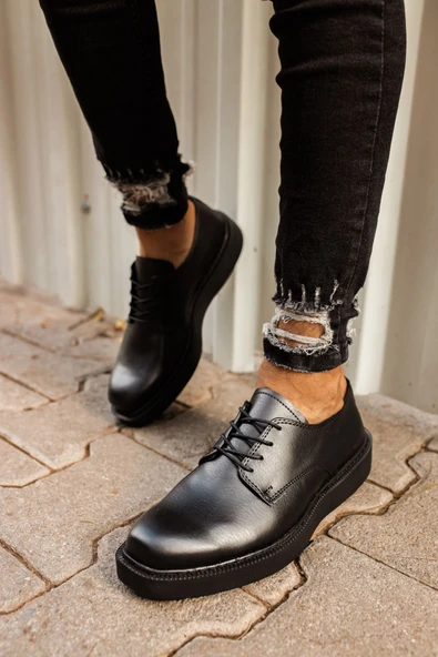 CH001 - FST Classic Lace Erkek Ayakkabı SIYAH ürün görseli 1