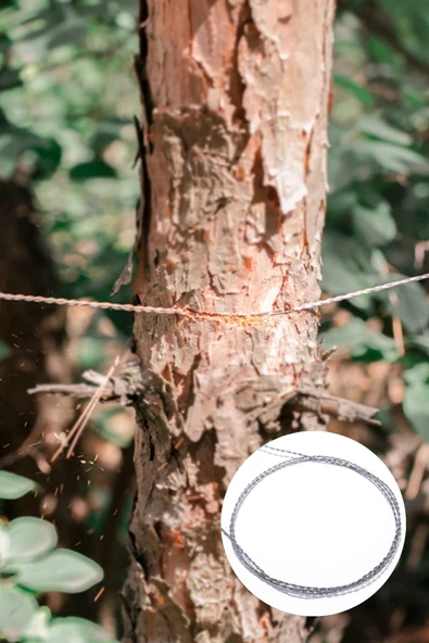 Karavanda ,Kampda Taşınabilir Mini Zincir Cep Testeresi Dişli Tel Ahşap Plastik Metal Kesici (5250) - 3