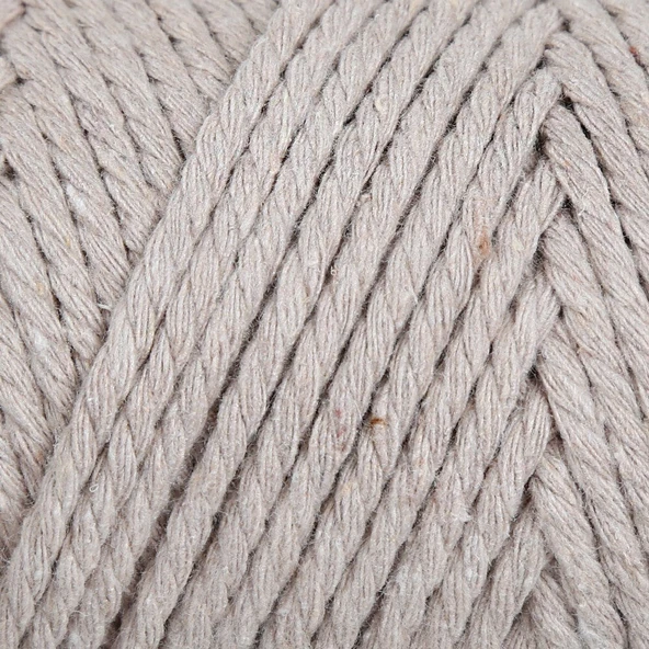 Loren Decor Slim 3 Büküm Makrome İpi Bej - L049 - Resim 2