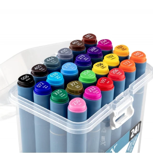 Rich Art-X Sketch Marker Duo Su Bazlı Çift Uçlu Kalem 24 Renk (KOD: 18047) - Resim 2