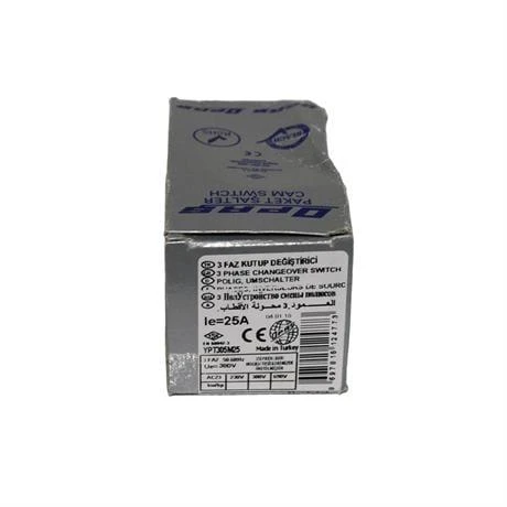 Opaş 3x25A 1-0-2 Kutup Değiştirici Mini Pako Şalter - YPT305M25 - Resim 4