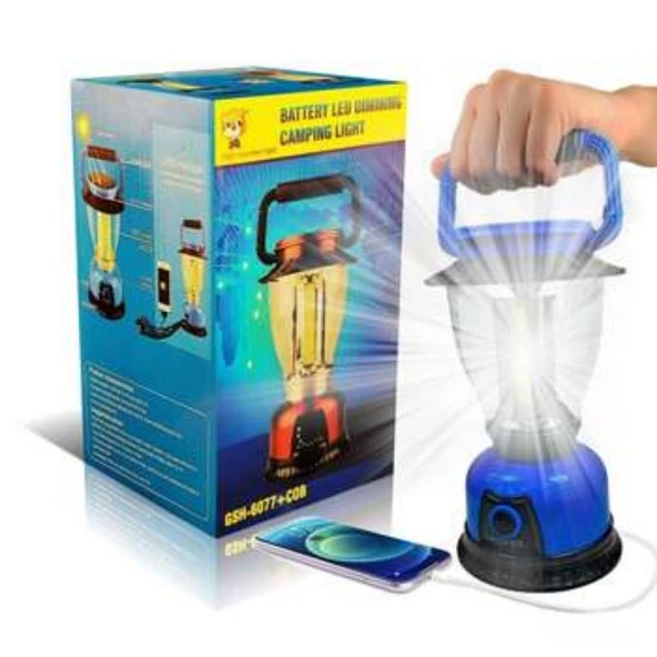 BUFFER® Ledli Kamp Lambası Pilli Ayarlı LED Işıldak Aydınlatma - 2