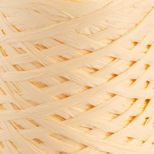 Loren Natural Raffia 90 gr Sarı Kağıt İp - 4 - Resim 2