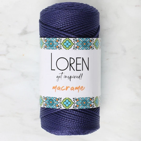 Loren Macrame Lacivert El Örgü İpi - RM 0262 - 34353 ürün görseli 1