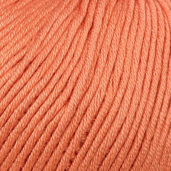La Mia Mercerized Cotton Turuncu El Örgü İpi - 201 - 33581 - Resim 2