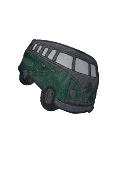 Aplike Ütü İle Yapışan Otobüs Yeşil Arma 14x2,5 cm ürün görseli 1