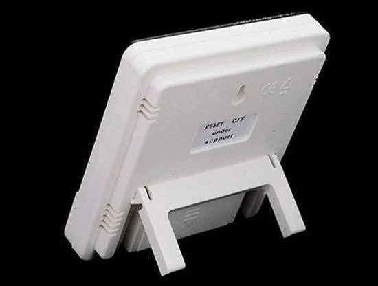 BUFFER® Bebek Odası Masaüstü Dijital Termometre Nem Ölçer Higrometre Saat - 4