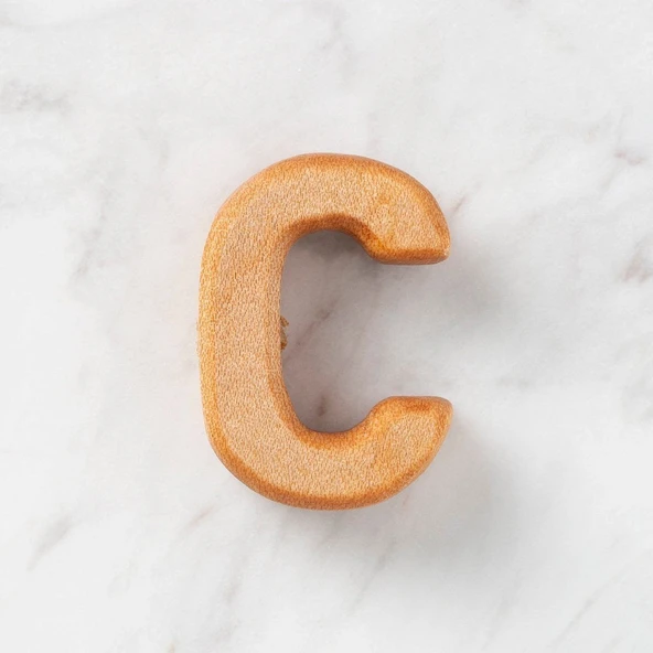 Hobi Baby Organik Ahşap Harf - C ürün görseli 1