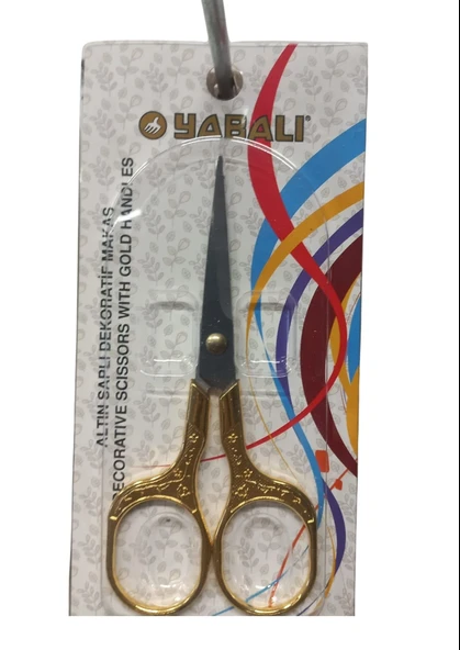 Nakış Makası Altın Saplı Dekoratif Makas Model 1