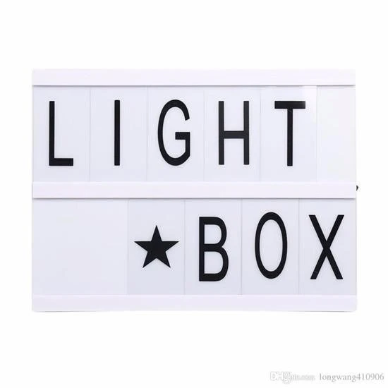 BUFFER® Sinematik Lightbox Dekorasyon Aydınlatma Aksesuarları (A5 Boyut) - 8